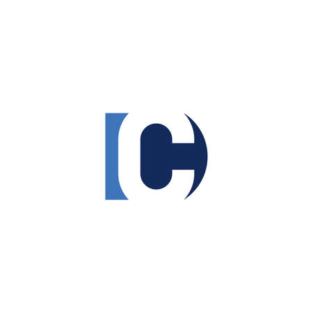 letter c blue symbol icon elementのイラスト素材