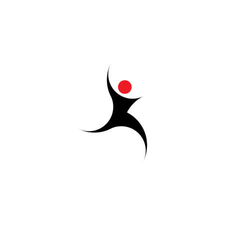 athlete man running vector icon symbolのイラスト素材