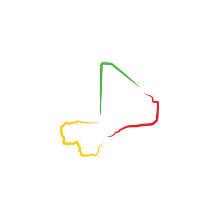 mali map icon vector symbolのイラスト素材