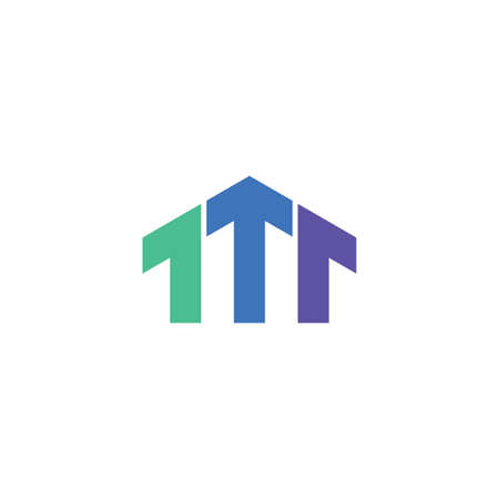 house arrow investment icon vectorのイラスト素材