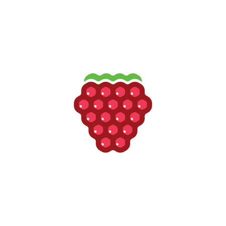 raspberry icon vector designのイラスト素材