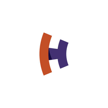 letter h sign element vector symbolのイラスト素材