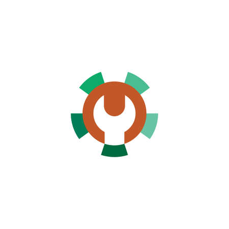 repair key and gear icon vectorのイラスト素材