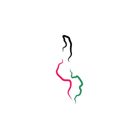 malawi map icon vector symbolのイラスト素材