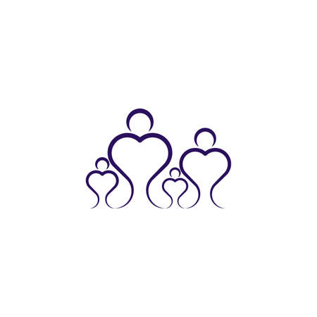 family symbol people icon vector designのイラスト素材