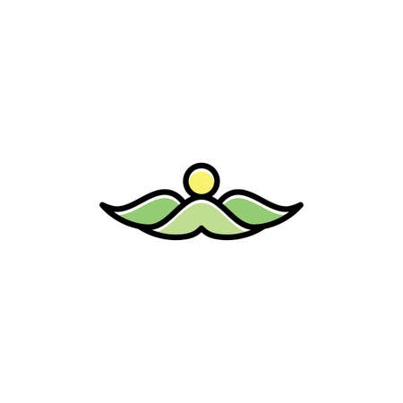 mountains landscape icon symbol vectorのイラスト素材