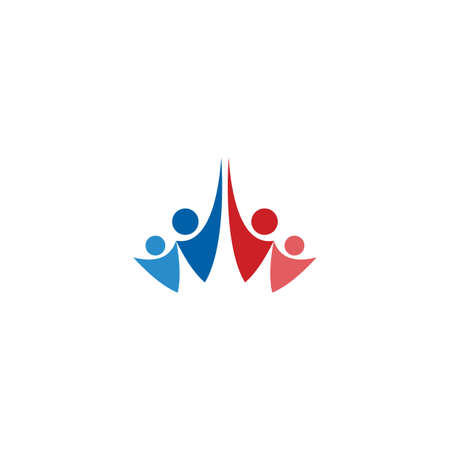 happy family people symbol icon designのイラスト素材