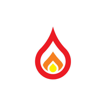 flame logo fire icon vector symbolのイラスト素材
