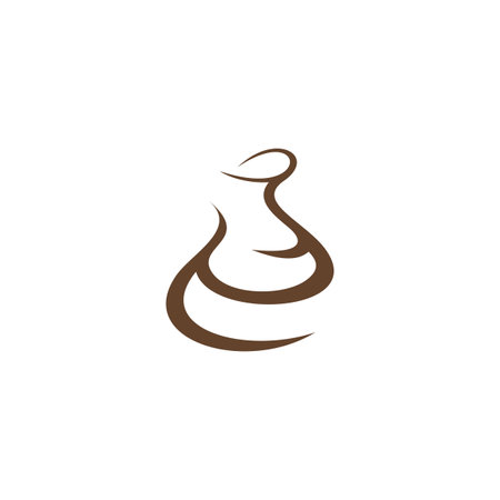 pottery clay stylized logo icon designのイラスト素材