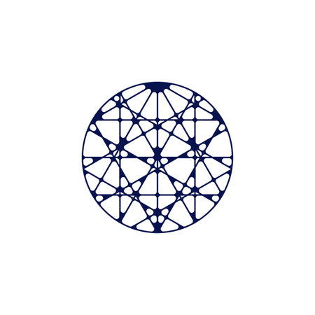 abstract network connection circle icon vector designのイラスト素材