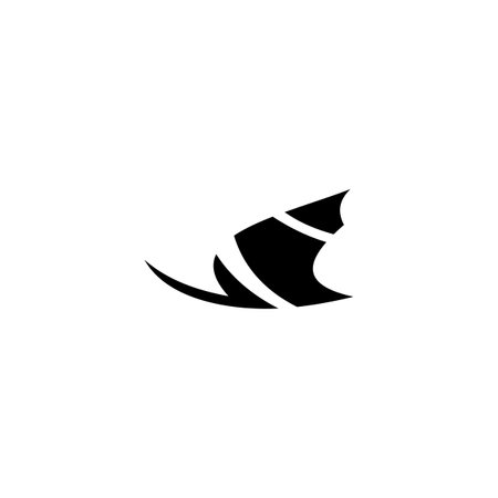 black sitting cat vector icon designのイラスト素材