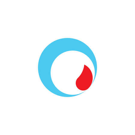 blood drop donor vector logo icon designのイラスト素材