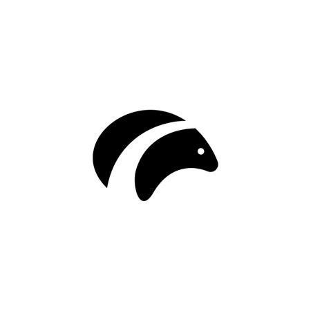 badger logo vector icon clipart designのイラスト素材