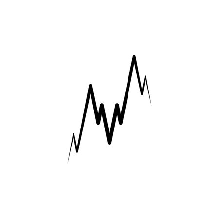 growth chart logo finance icon vector designのイラスト素材