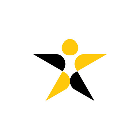 sunburn sunshine man uv light protection logo vector icon designのイラスト素材