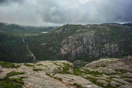 Mountain River in the Norwegian national parkの写真素材