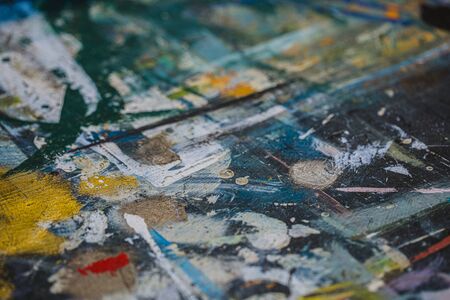 color table for painting and working with colorsの写真素材
