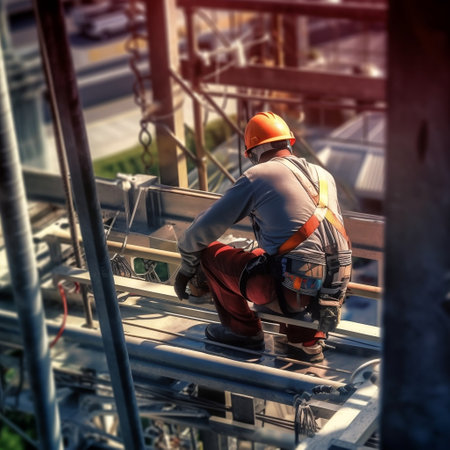Architectural Construction: Engineer at Heights Generative AIの素材