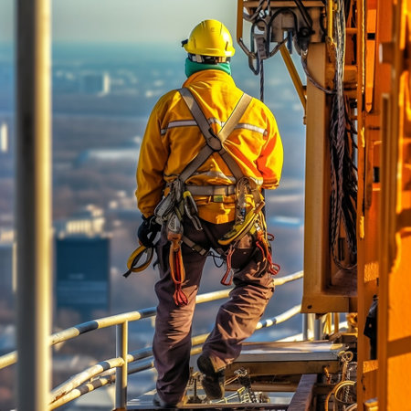 Architectural Construction: Engineer at Heights Generative AIの素材