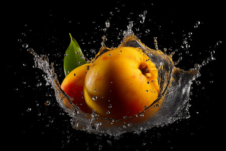 Juicy Mangoes: Water Droplets Abundance Generative AIの素材