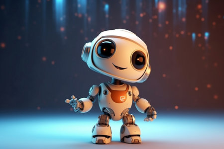 Cute Robot: Space Pointer Generative AIの素材