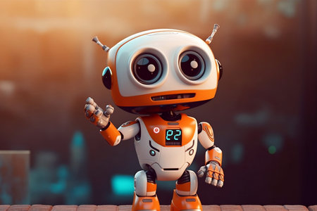 Cute Robot: Space Pointer Generative AIの素材