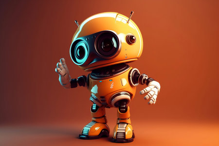 Cute Robot: Space Pointer Generative AIの素材