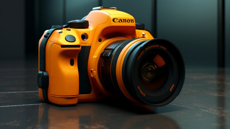 Colorful 3D Render of an SLR Camera.aiの素材