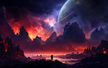 Deep Space and Nebulae Beautyの素材