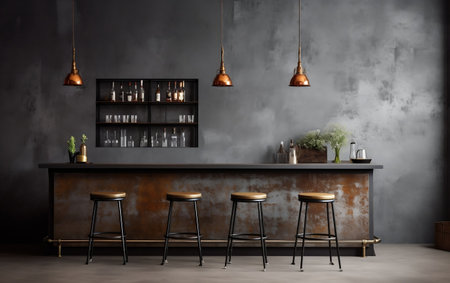 Dark Ambiance Industrial Bar Corner Designの素材