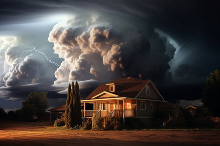 Eerie Tempest When Nature Meets the Homeの素材