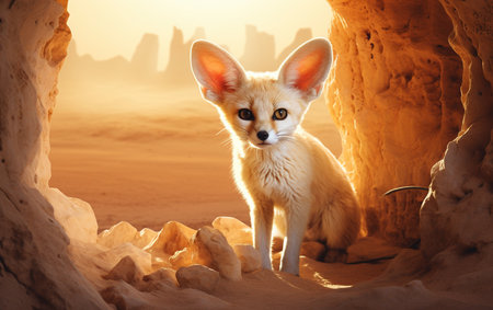 The Enigmatic Charming Fennec Foxの素材