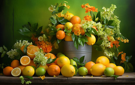Zesty Lemons Limes and Grapefruitsの素材