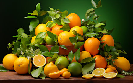 Exploring Citrus Symphony with Lemons Limes and Grapefruitsの素材