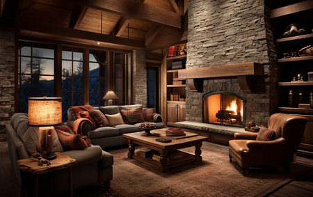 Style and Comfort Converge in a Cozy Living Room Retreatの素材
