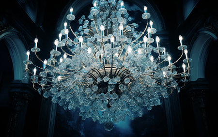 Dazzling Elegance from Above Crystal Chandelierの素材
