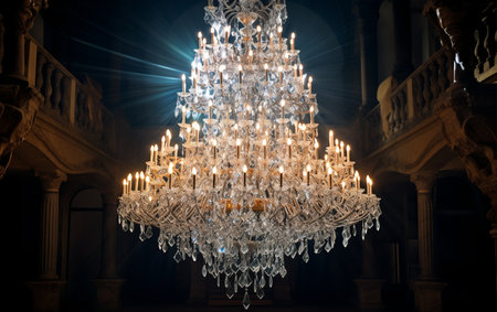Dazzling Elegance from Above Crystal Chandelierの素材