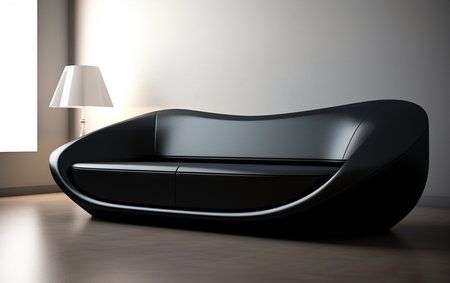 The Contemporary Beauty of a Sleek Couchの素材