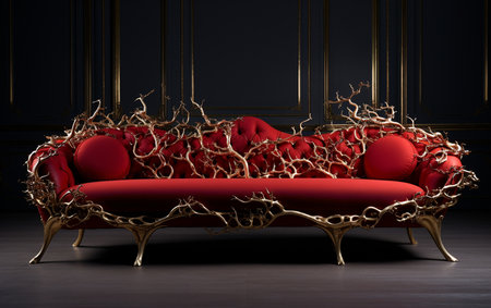 Handcrafted Luxury Sofa with Masterful Craftsmanshipの素材