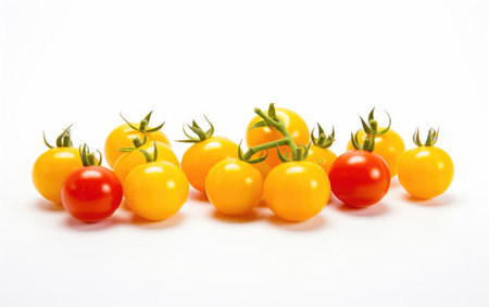 Vibrant Tomato Mix White Backgroundの素材