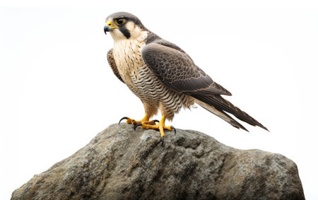 Falcon Talon Strong Regal Perch White Backgroundの素材