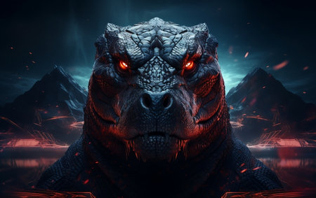 Lizard and Unique Illustration Artworkの素材