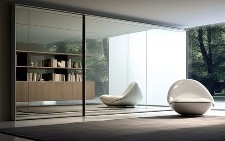 Sleek Storage Solution Modern Minimalist Almirahの素材