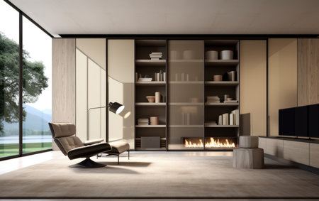 Sleek Storage Solution Modern Minimalist Almirahの素材