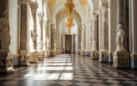 Strolling Through the Halls of Neoclassical Beautyの素材