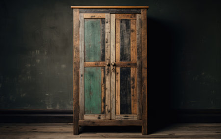 Rustic Pine Wardrobe in Reclaimed Woodの素材