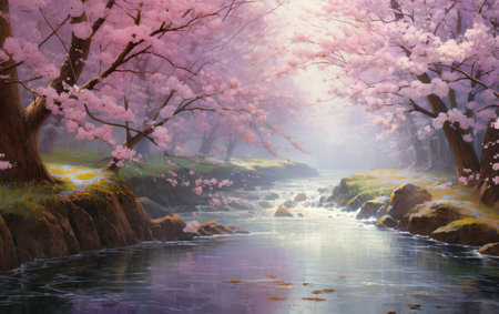 Capturing Cherry Blossoms in Full Bloomの素材