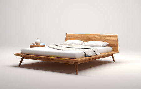 Simplicity and Comfort Full Bed with Nordic Designの素材