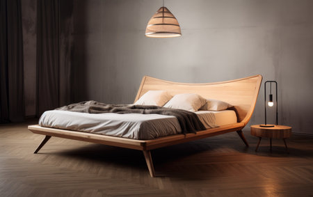 Simplicity and Comfort Full Bed with Nordic Designの素材