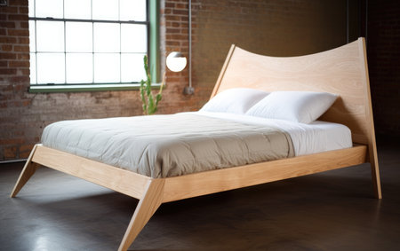 Simplicity and Comfort Full Bed with Nordic Designの素材